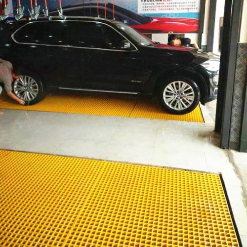 Grade plástica do assoalho da lavagem de carros de FRP